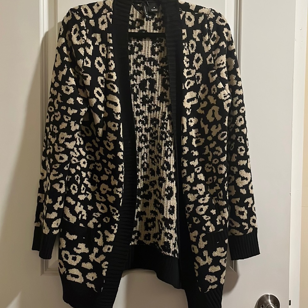 Cheetah print cardigan